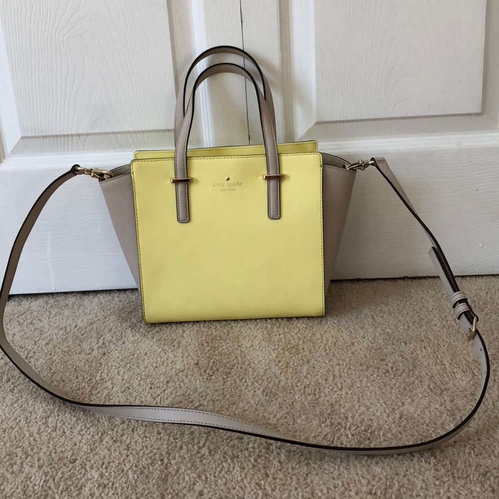 Kate Spade Yellow and Tan Women's Bag